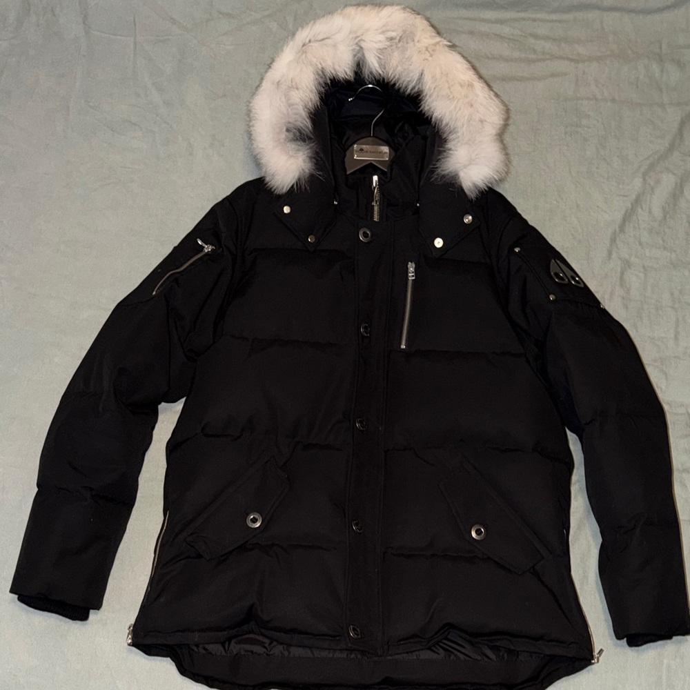 MOOSE KNUCKLES ORIGINAL SHEARLING TRIM 3Q JACKET